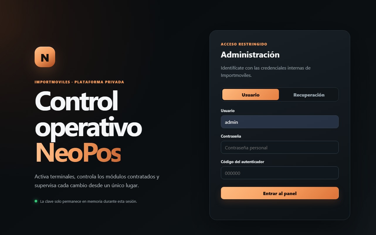 Panel de administración